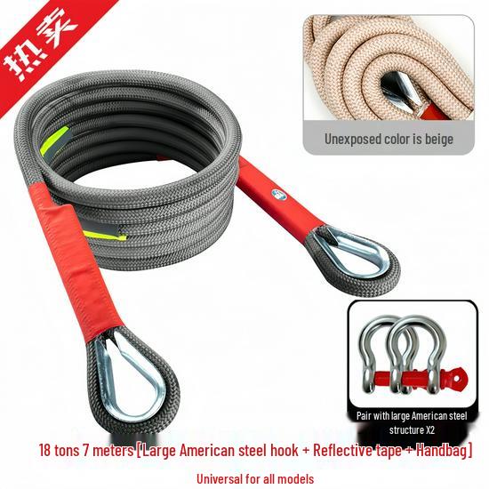 Heavy-Duty Off-Road Tow Rope for SUVs and Trucks