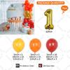 75PCS Yellow Honey Winnie the Pooh Theme 32inch Gold Number Kids Birthday Party Decor Gift Baby Shower Garland Arch Kit Globos