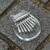 8-Tone Acrylic Mini Kalimba, Portable Clear Sound Finger Thumb Piano Ideal Music Gift for Kids Adults Beginners