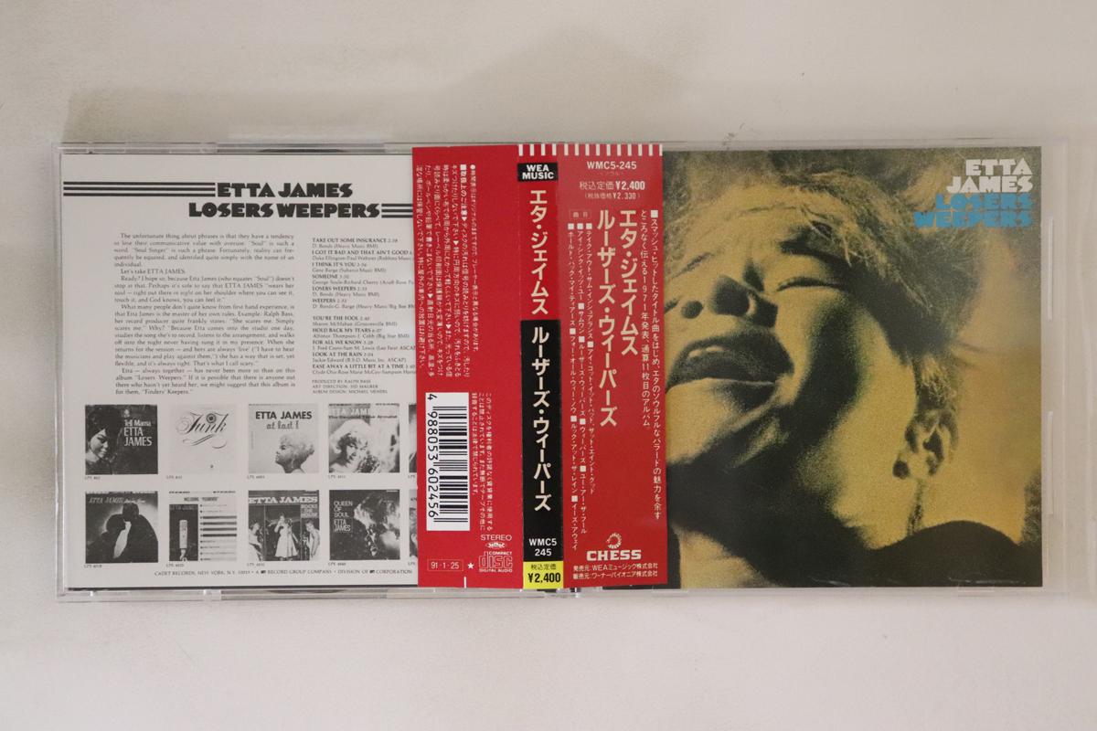 

CD ETTA JAMES - Losers Weepers WMC5245 Wea Music 1989 Japan Obi Soul/Funk Used