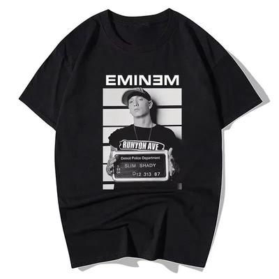 Rapper Eminem Grafikdruck T-Shirt Vintage Mode Lässiges T-Shirt Herrenbekleidung Damen 2026 Sommer Neues T-Shirt