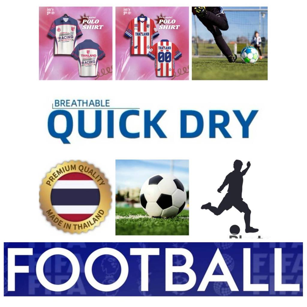 THAILAND Football Soccer Polo Vintage Shirt National Flag Elephant Logo Badge Map Unisex Men Women JERSEY Print Quick Dry Short Sleeve Uniform