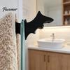 Gothic Bathroom Decor 3D Printed Bat Hook for Glass Shower Door, No Drill Snap Niche Decorative Hooks on Clip Hanger, Hanger Towel Loofah Punch