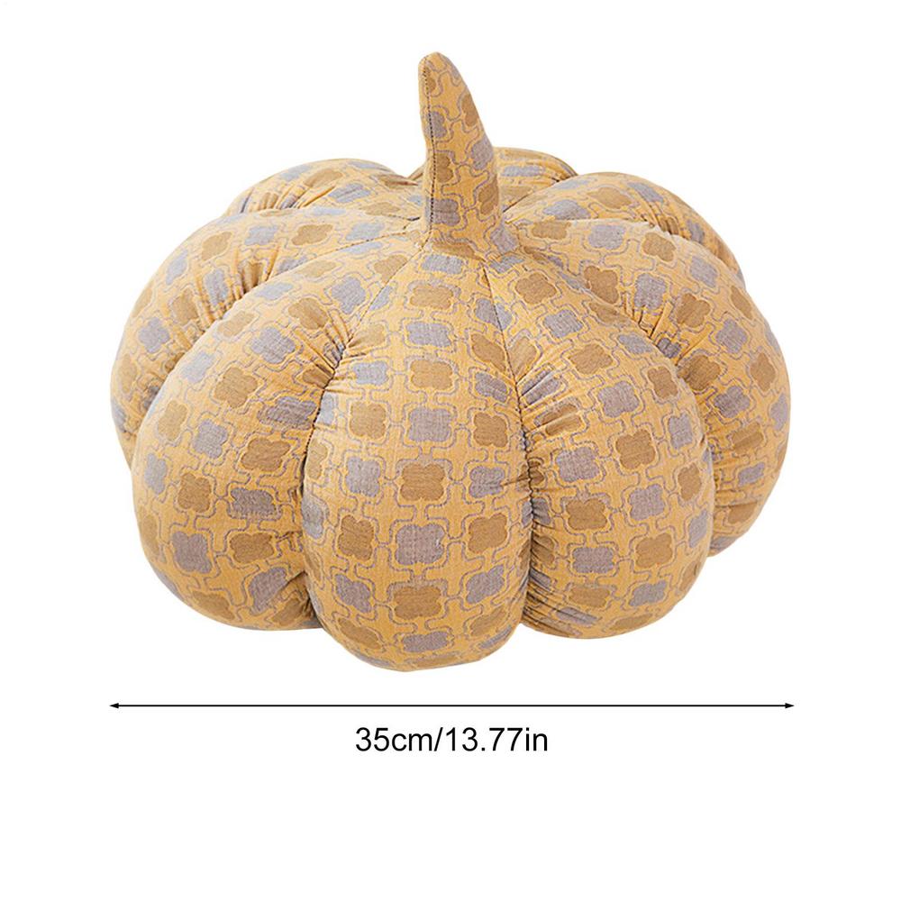 3D Pumpkin Shape Halloween Plush Pillow Ultra Soft Halloween Plush Throw Pillow Decorative Stuffed Pillow For Bedroom