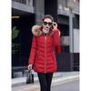 Winter Korean Version of The Cotton-padded Jacket Women's Mid-length Slim-fit Big Fur Collar Down Cotton-padded Jacket