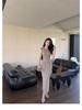 2025 Summer Slimming Knitted Sleeveless Mid-Length Dress for Women