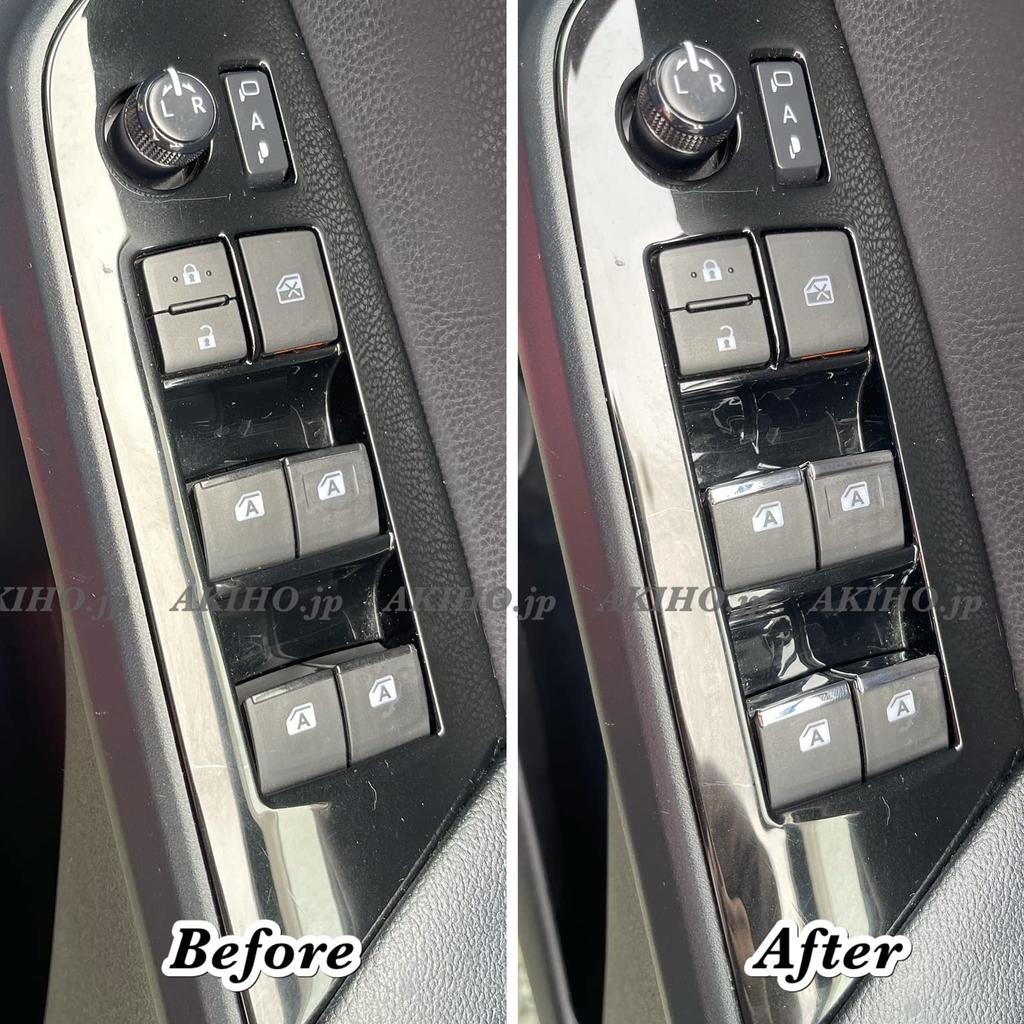 50 Series Prius Power Window Switch Chrome Garnish Decorative Cover ZVW50/ZVW51/ZVW52/ZVW55, Early/Late Models, PHV GR