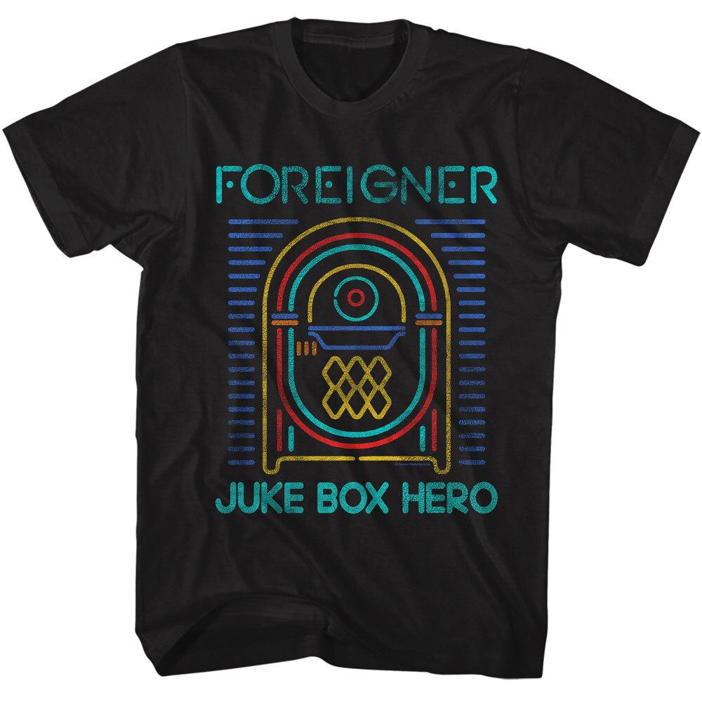 Foreigner Juke Box Hero Juke Box Photo Men T Shirt Rock Music Merch XXXL