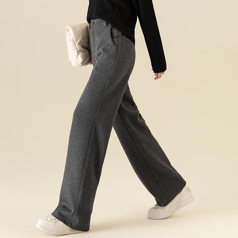 Fanzhen Women's 2024 Fall/Winter Wide-Leg Draping Trousers