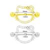 Heart-Shaped Cat Head Zircon Nipple Ring - European and American Fashion