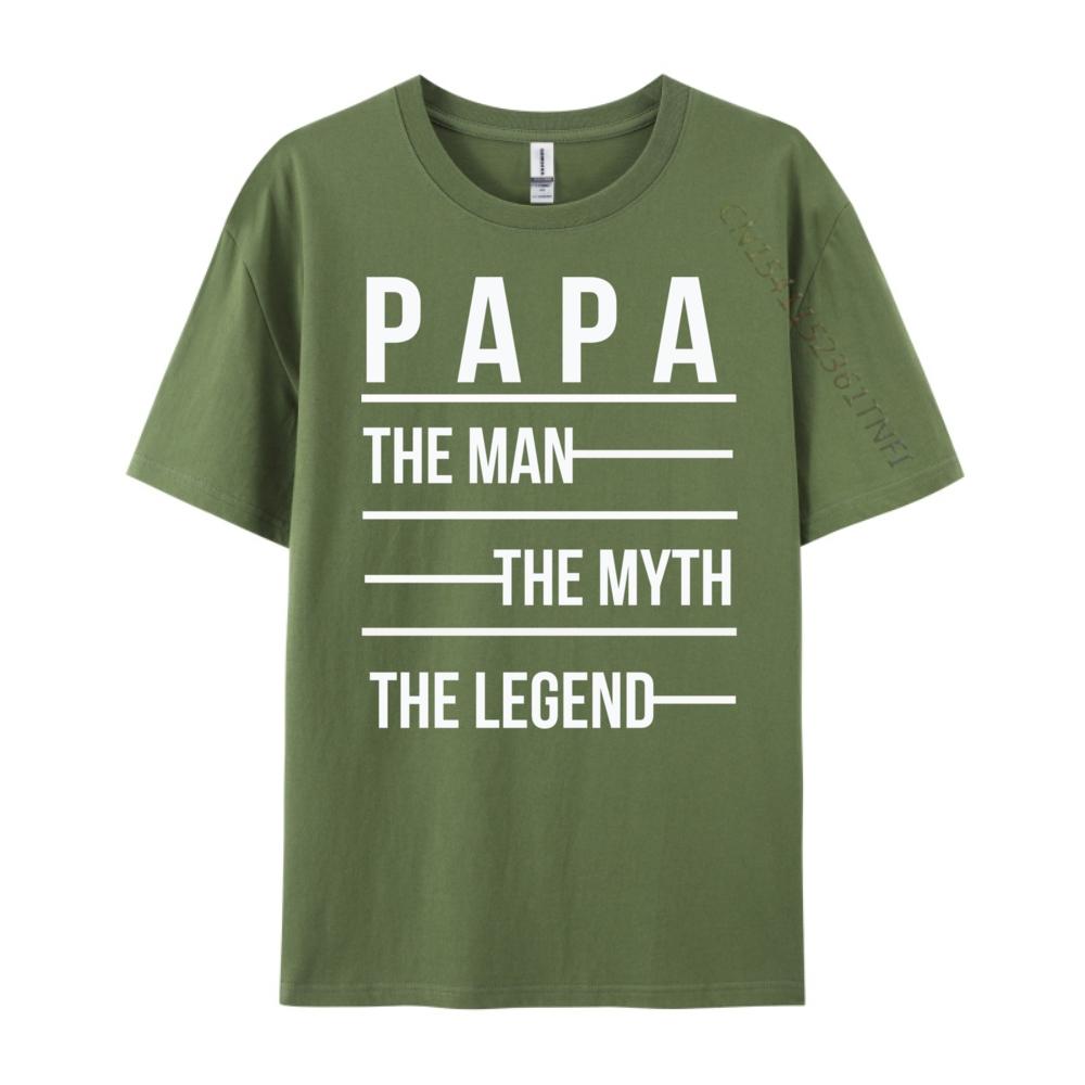 Papa Myth Legend Mens Shirts Graphic Tee Man Clothes Grahpic Tee Shirt T Shirts