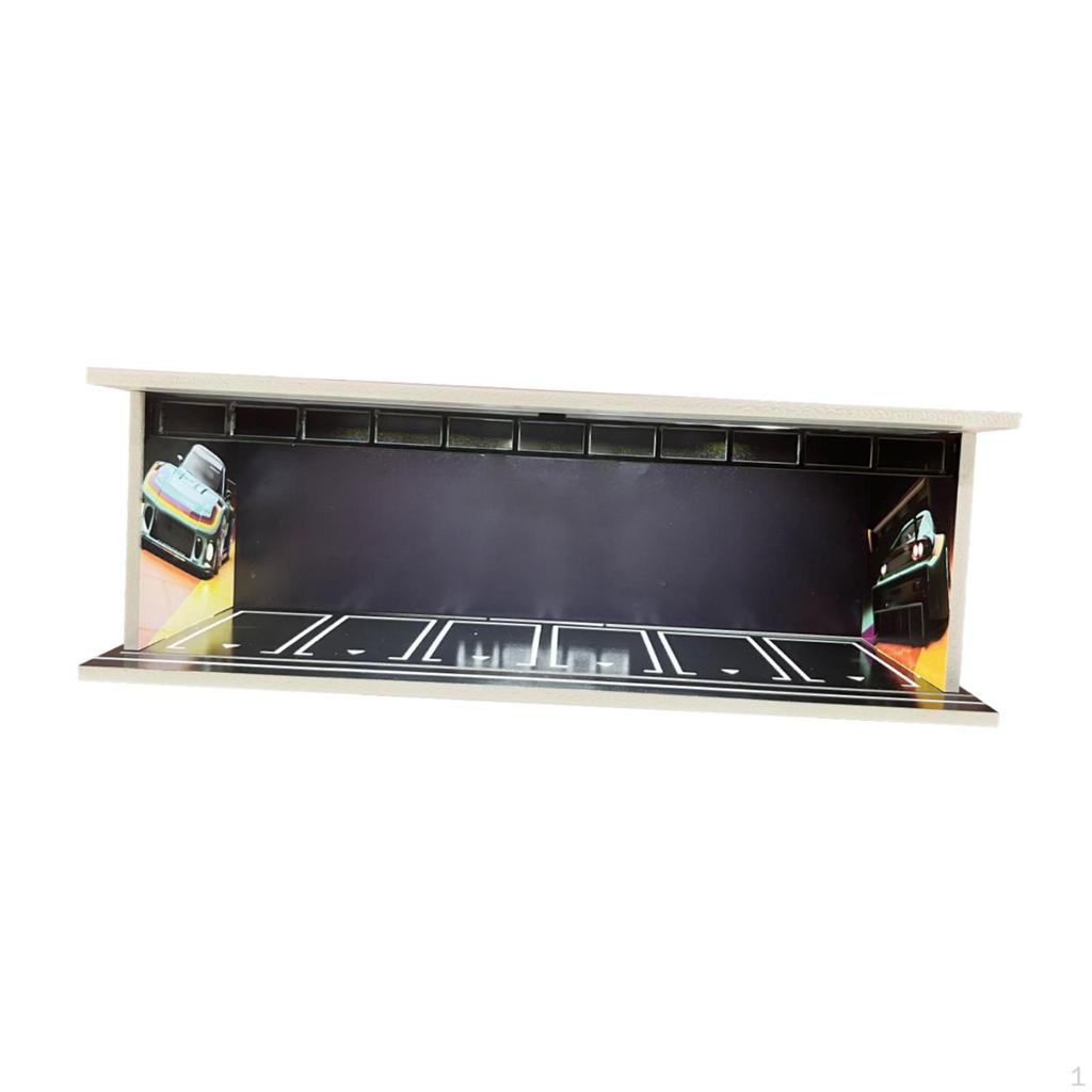 1/64 Car Model Display Case, Alloy Vehicle Collection Protection