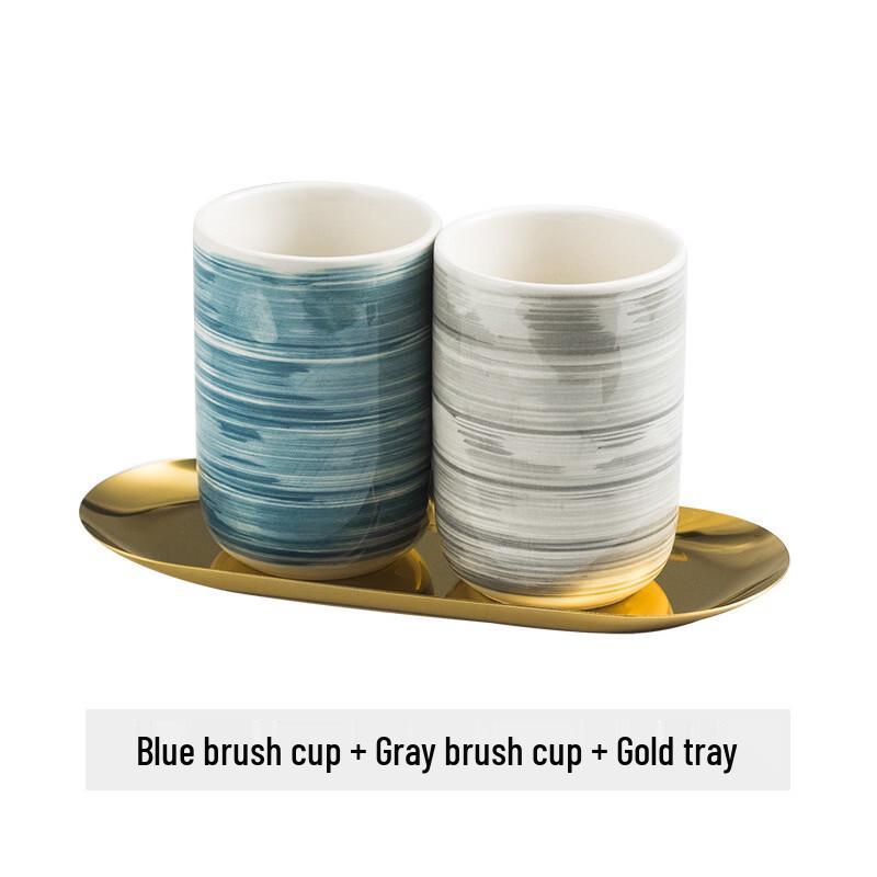 OLOEY Ceramic Mouthwash Cup Set