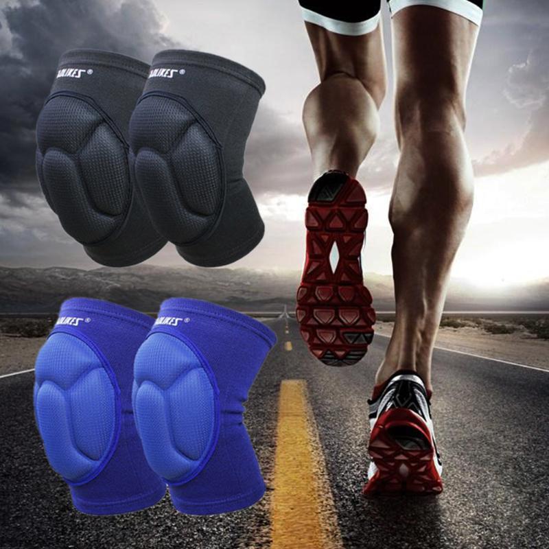 Pair of knee protectors football volleyball sport braces thicken uygun