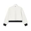 FILA Heritage Minimalist Fashion Classic Casual Comfortable Versatile Knitted Jacket Women jackets Cloud-White F11W628501FWT