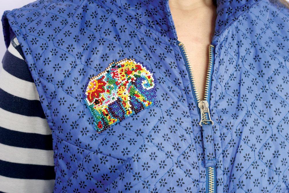 Sett for perlebroderidekorasjoner på naturlig kunstlerret Abris Art Pattern Canvas Animals