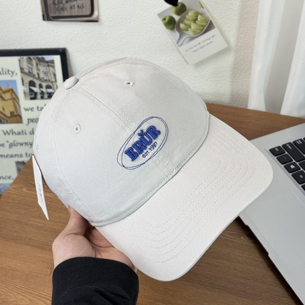Fashion Hat new embroidery ERUR spring and summer baseball hat new big head circumference soft top versatile casual face small cap tide