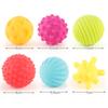 6pcs Baby Soft Massage Sensory Development Puzzle Ball Sound Toys For Infants