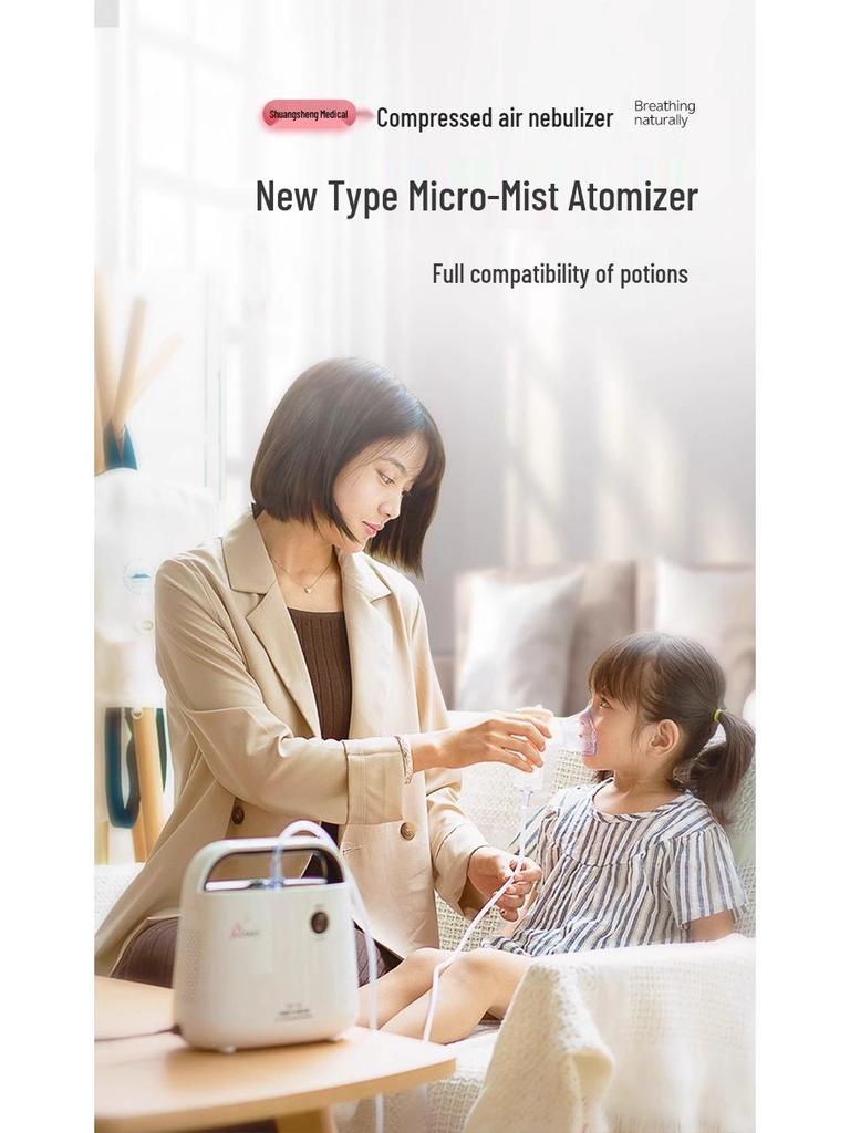 ShuangSheng SW-1M Home Nebulizer for All Ages - Compressor Air System