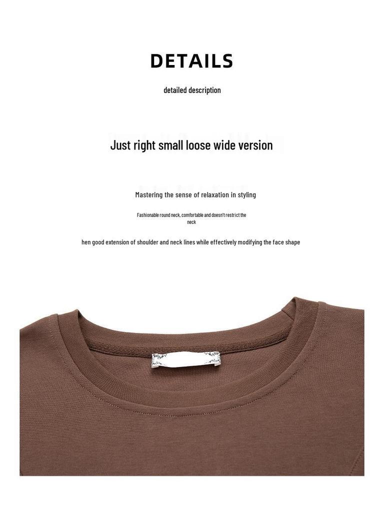 Plus Size Solid Color Long-Sleeve Shirt for Middle-Aged Women - Versatile Slimming Base for Spring & Autumn