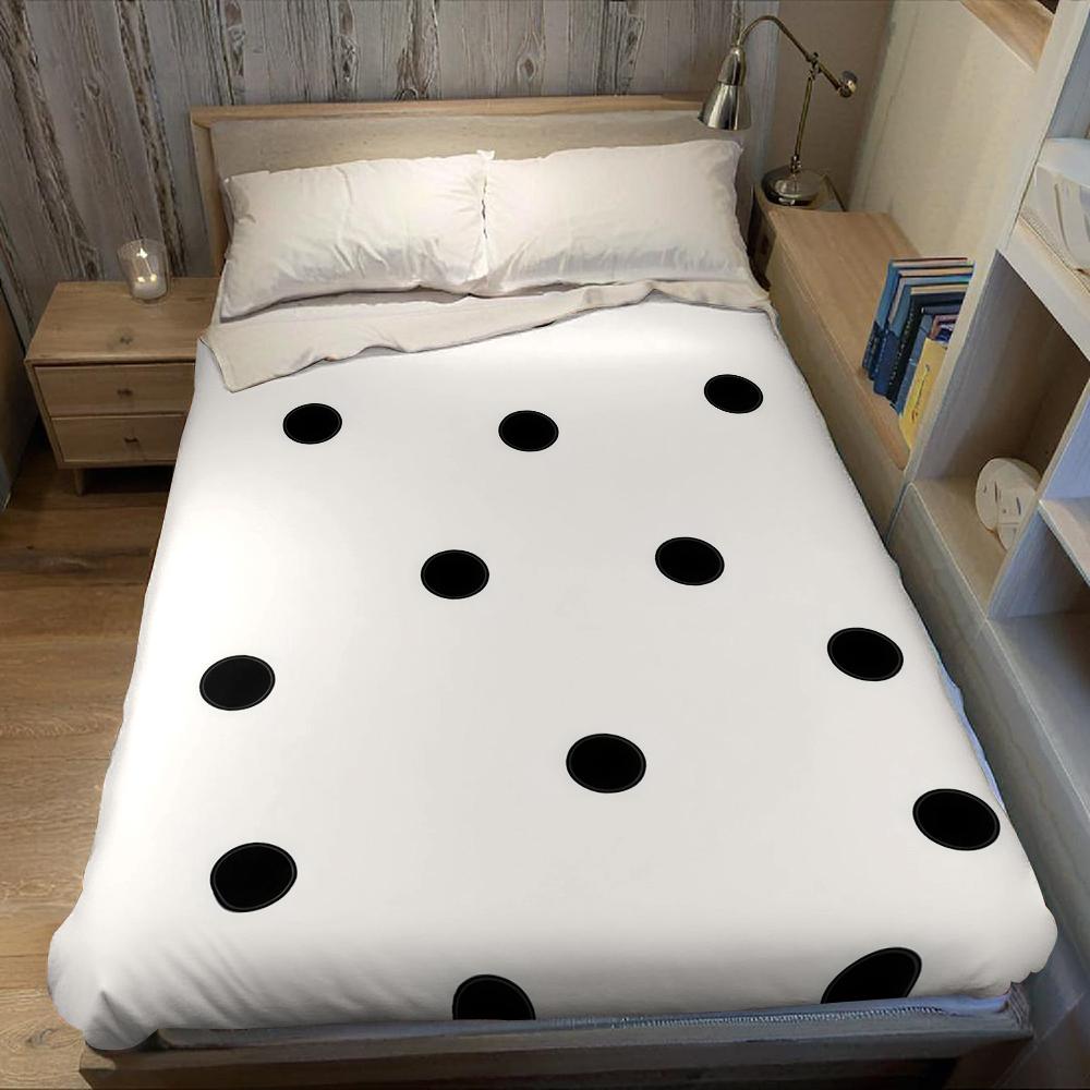 Unregelmäßige Schwarze Polka Dots Flanelldecke Warm Weich Halloween Weihnachten Sofa Warm Gemütlich Dekorative Deko Geschenk für Alle Jahreszeiten