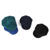 Korean Version Solid Color Corduroy Female Painter's Hat British Retro Octagonal Hat Gorras Para Mujer
