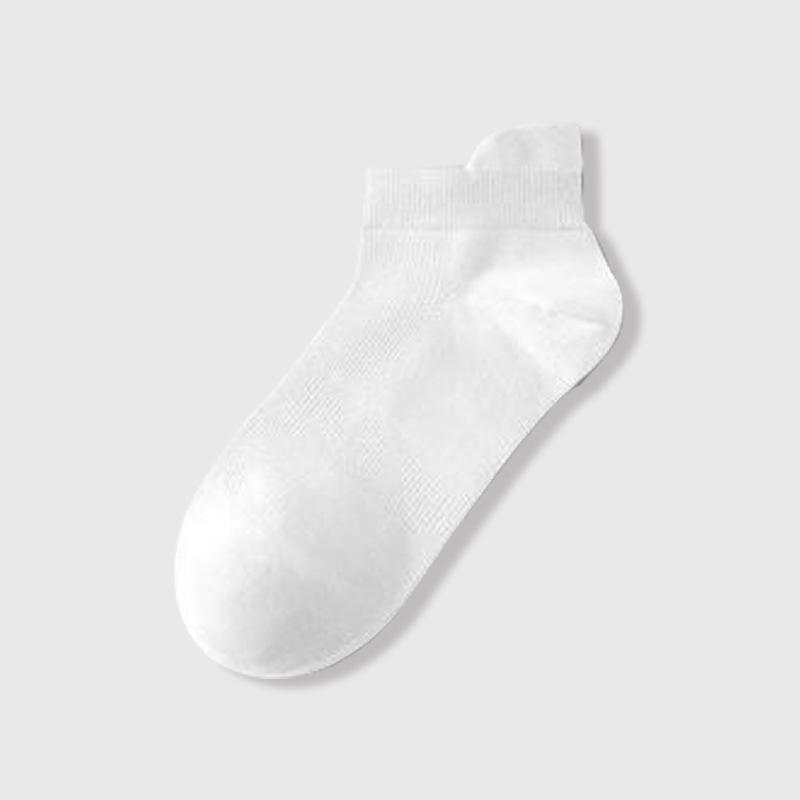 Women's Summer Thin Solid Color Mesh Earpiece Boneless Commercial Cotton Short Tube Boat Socks