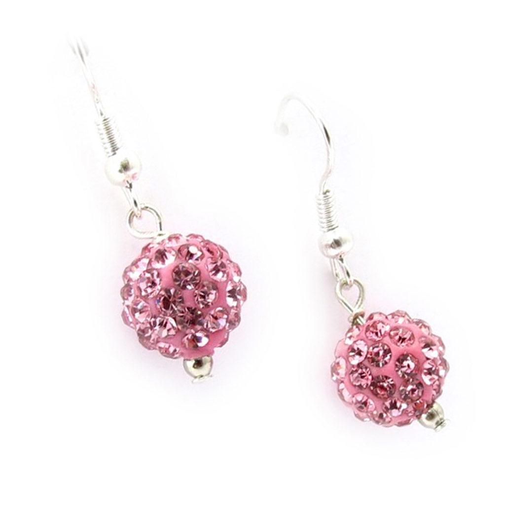 Les Trésors De Lily [K3235] - Boucles Créateur 'Sissi' rose