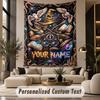 Fantasy Magic (45) Theme Custom Tapestry Personalized Custom Name Text Wall Hanging Tapestry Home Decor Background Cloth