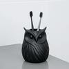3D Printed Owl Pen Holder, 2 In 1 Flower Vase Desk Organizer, Cute Plastic Makeup Brush Holder, Home Office Decor