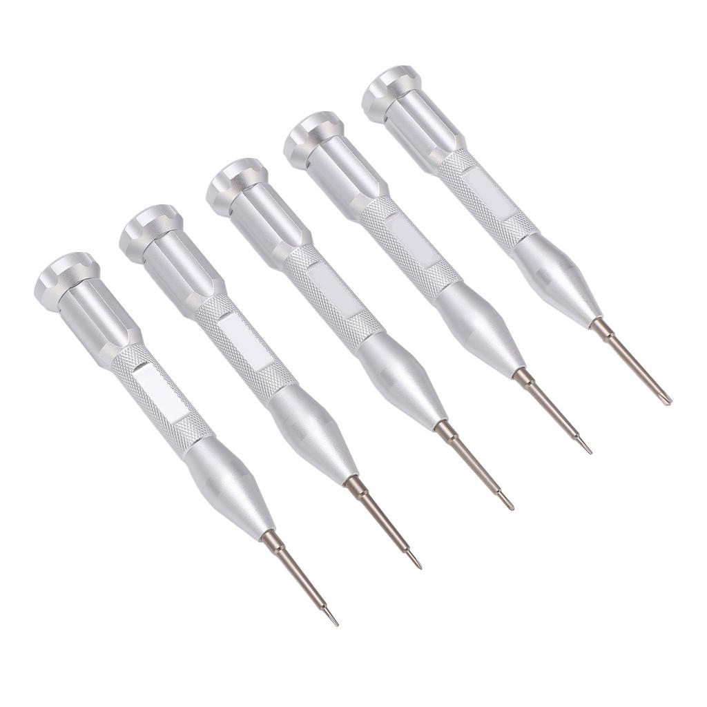 5PCS Small Screwdriver Assortment Point Tip Metal Handle Screwdriver Set for Electronic Repair