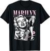 T-shirt con Design Collage Ritratto Retrò di Marilyn Monroe