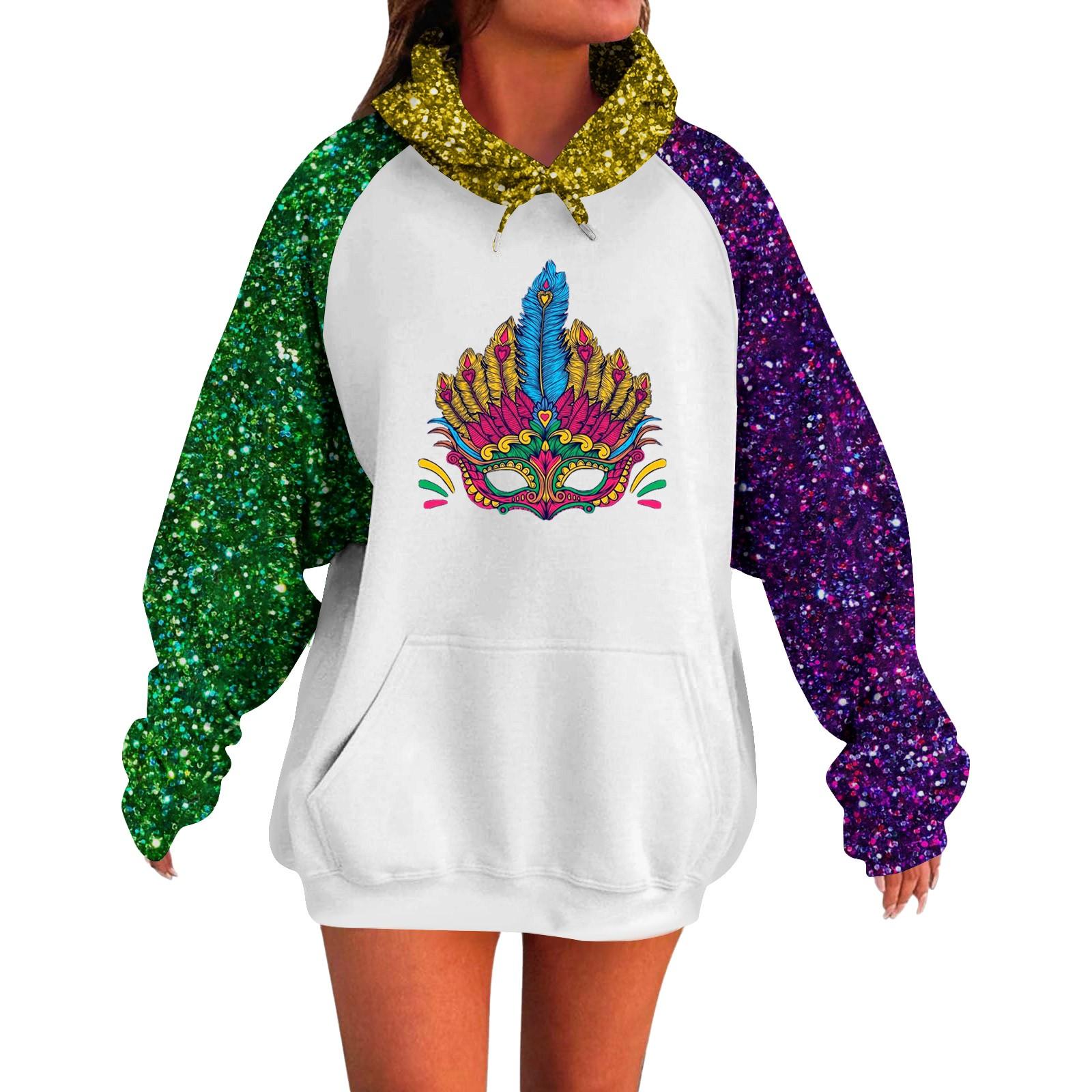 

Женская толстовка с капюшоном и длинными рукавами Carnival с очень большими плечами S