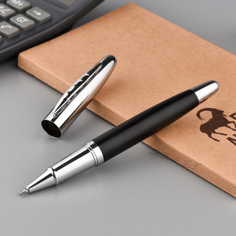 Black Metal Orb Pen Signature Pen, Business Creative Advertising Pen, Gift Pen, Water Pen, Can Be Added.