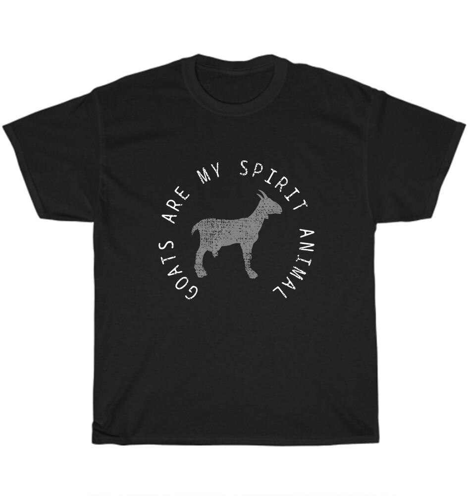 

Goats Are My Spirit Animal Goat Lover Farm Farmer Farming T-Shirt Unisex Gift 2XL