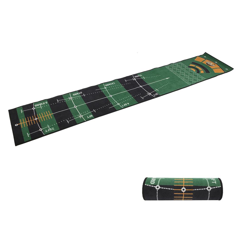 Golfmatte Mini Schiebestock Ballunterlage Putter Übung Divotgabel Trainer Zubehör Maschinenwaschbar