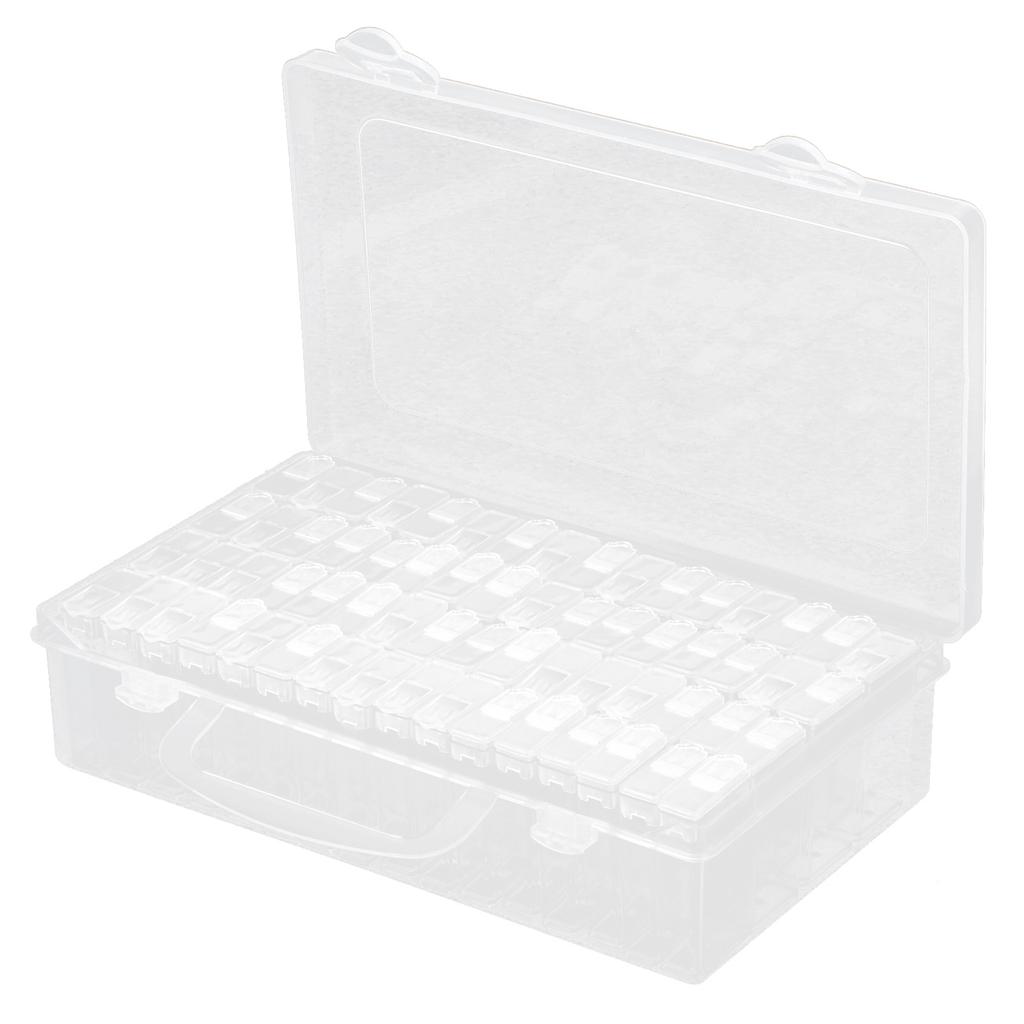 64 Grid Diamonds Painting Accessories Tool Beads Box Storage Container Jewelry DIY Accessories