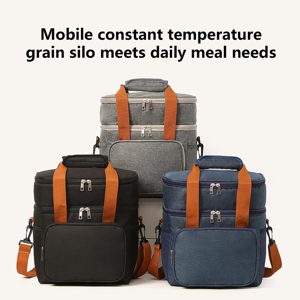 Lunchtasche Crossbody Große Kapazität Mit Reis-Isoliertasche Outdoor-Picknick Wasserdichte Eisbeutel-Isoliertasche