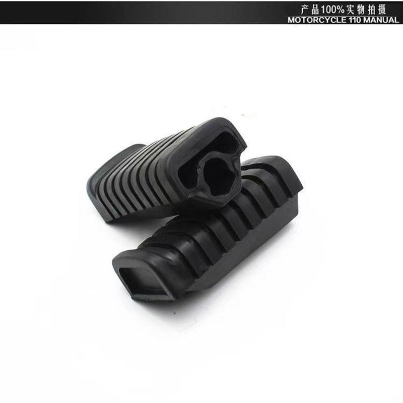 2 Pcs Motorbike Foot Peg Rubber Nonslip Footrest Pedal Foot Peg Cover Set for Honda WY125 Motorcycle Accessories 2019 New