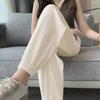 Ice Silk Sweatpants Women's Summer Thin Section Was Thin, Loose Drape, Feet Without Pants, Casual Wide-leg Bloomers
