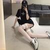 Women'S Thigh-High Nylon Stocking Cosplay Lingerie Garter Belt Long Stocking Lady Ultra-Thin Transparent Tights 1/S