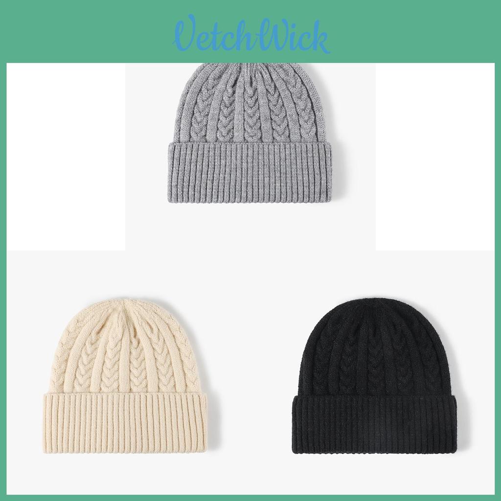 Knit Hat For Men Women Winter Warmth Thick Faux Rabbit Fur Fashion Beanie