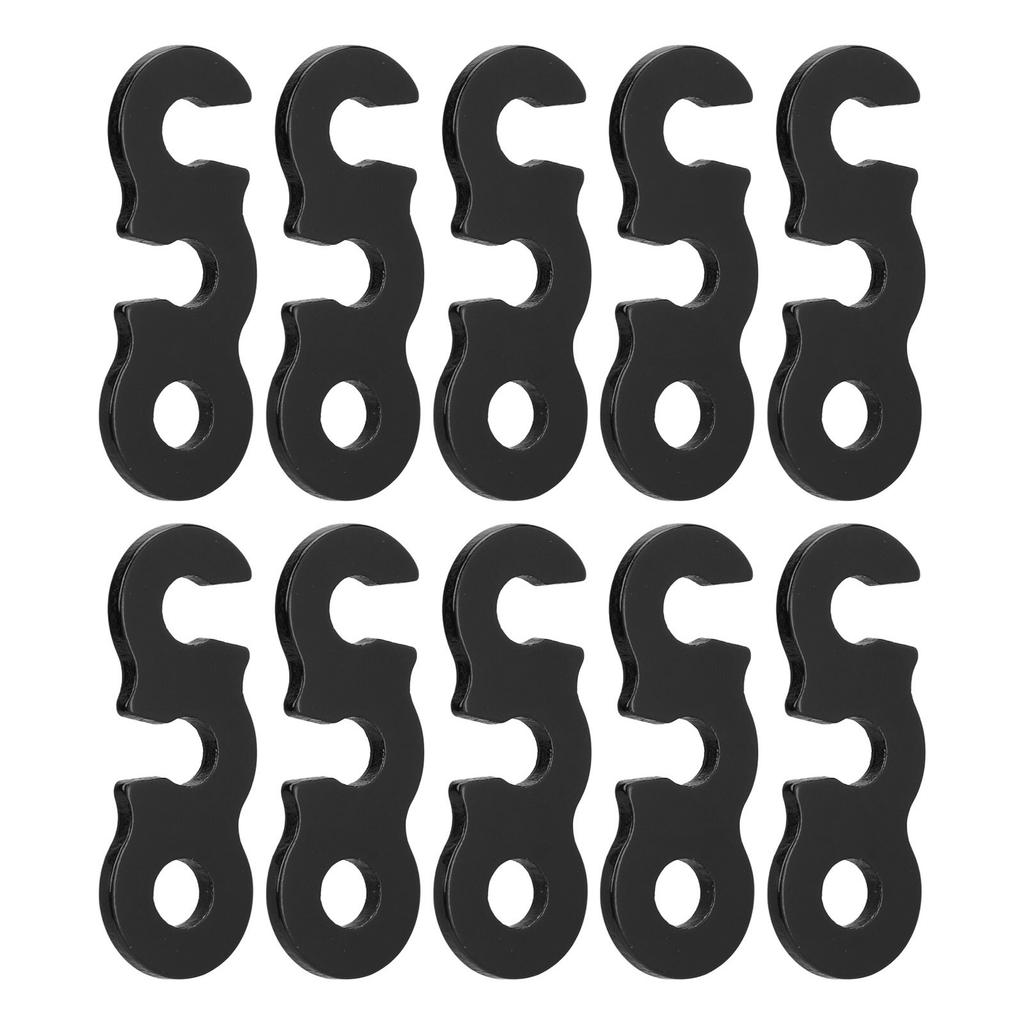 10PCS Rope Tensioner Cord Adjuster Aluminium Alloy Easy Stable Fixation Camping Accessory for Tent Hiking