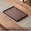 Vassoio Decorativo Rettangolare in Bambù e Legno Colore Noce Vassoio da Portata Piatto da Esposizione Cucina Stabile Retro Vassoio da Dessert