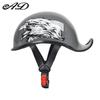 3C Certified Electric Motorcycle Helmet Retro Half Helmet Unisex American Scoop Helmet Locomotive Warping Helmet Summer Helmet