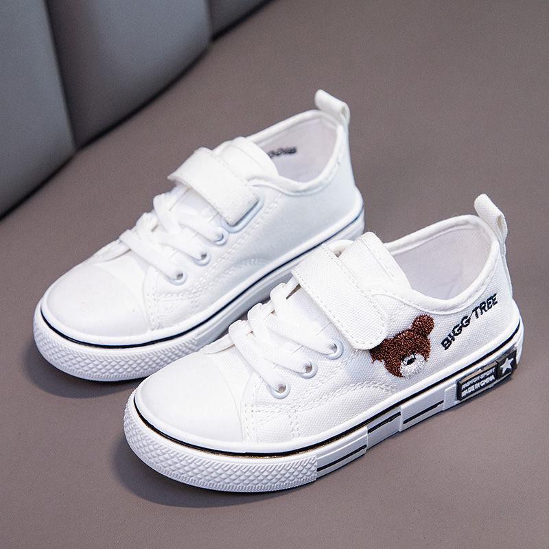 Frühling Low Top Weiche Sohle Baby Casual Turnschuhe Kinder Jungen und Mädchen Cartoon Bestickt Atmungsaktive Segeltuchschuhe