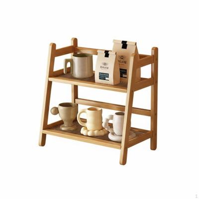Multi-Tier Desk Organizer Adaptable Desktop Shelf Sturdy for Bedroom, Kitchen