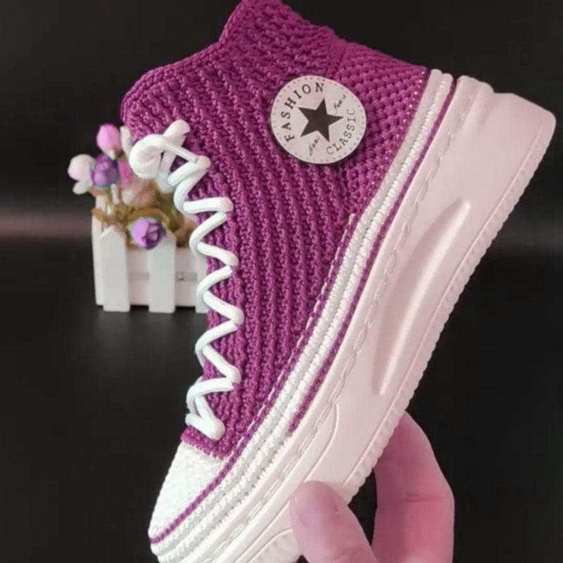 Ręcznie tkane letnie podeszwy haczykowe Podeszwy antypoślizgowe z gumy + pusta linia Ręcznie robione na drutach kapcie Krótkie buty DIY Buty szydełkowe Materiał