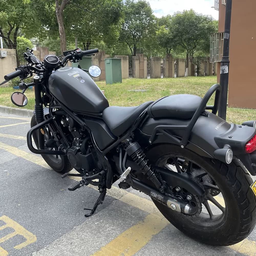 LEDISHUN Mirror Under Mounting Bracket for Rebel 250 and Rebel 500 (Mirror body not included) Stainless Steel Black REBEL500 REBEL250