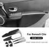 Real Soft Carbon Fiber For Renault Clio 3 MK3 III 2006 2007 2008 2009 2010 2011 2012 LHD RHD Car 4-Doors Window Panel Sticker.
